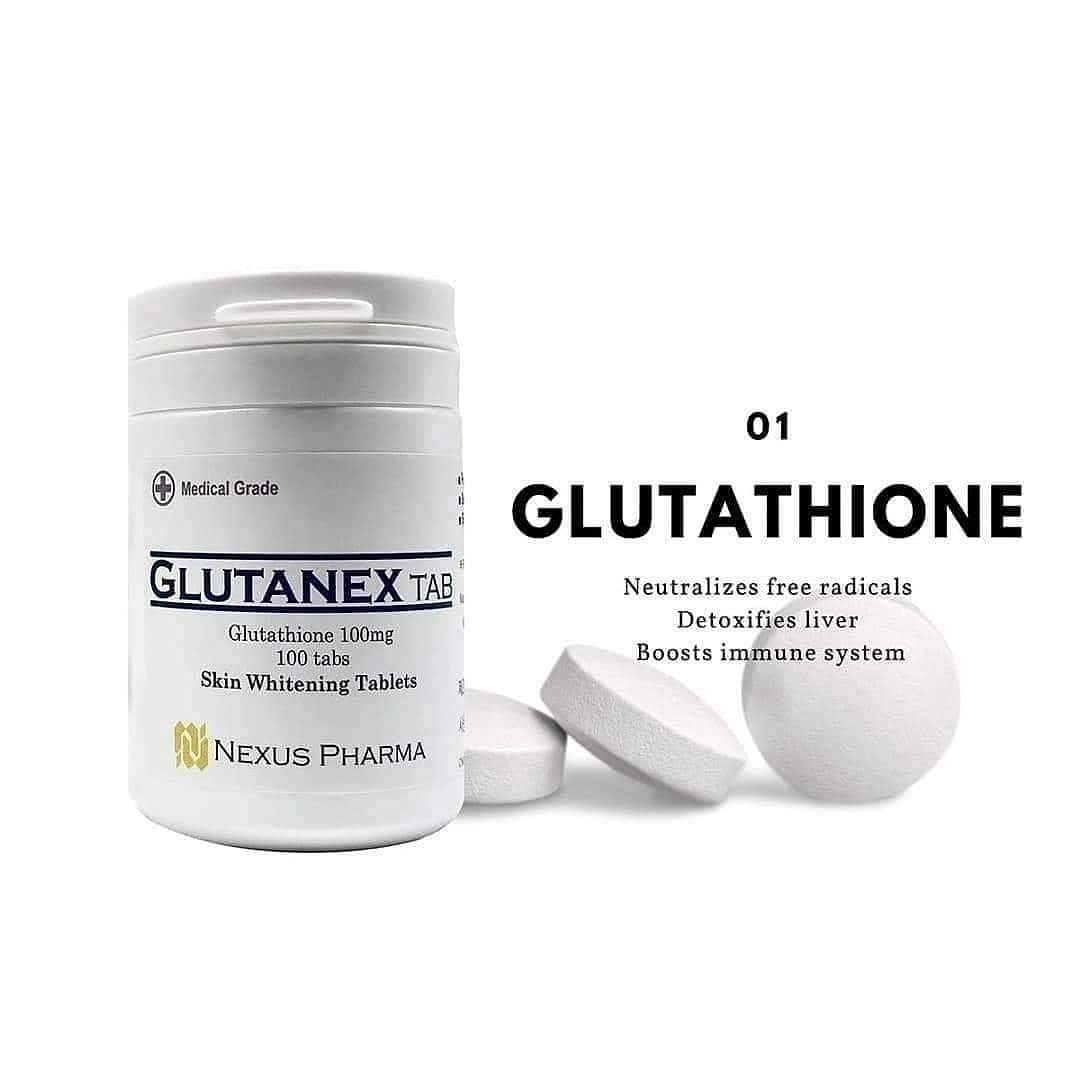 Glutanex Tab Glutathione by Nexus Pharma made in 100 Count (Pack of 1), Tan