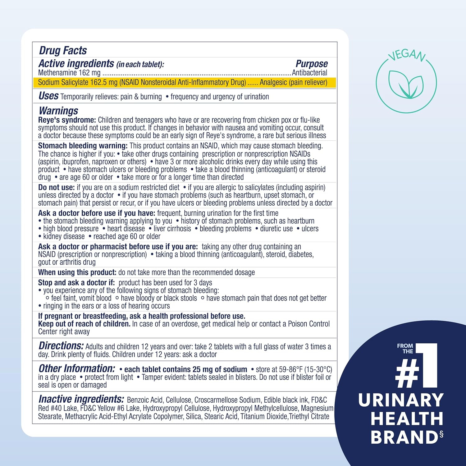 Urinary Tract Defense Antibacterial Protection | Helps Control a UTI Until