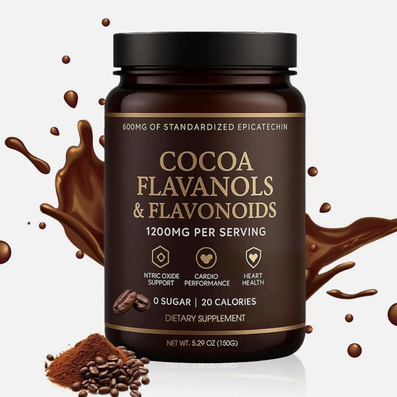 1 Pack High Flavanol Cocoa Powder & Flavonoids Supplements 1200mg NEW