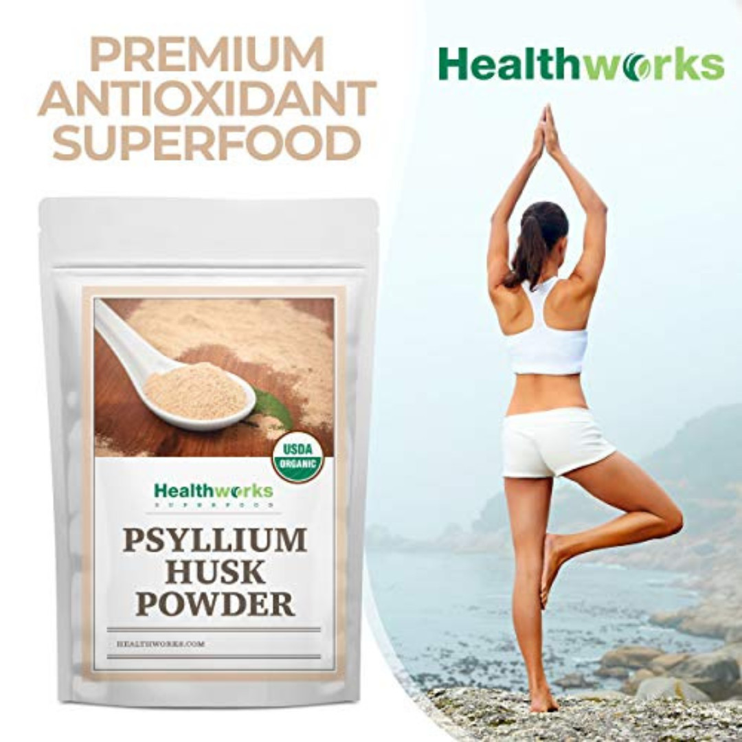 Psyllium Husk Powder Organic – 32 Oz / 2 Lbs – Raw – Certified Organic – Finely