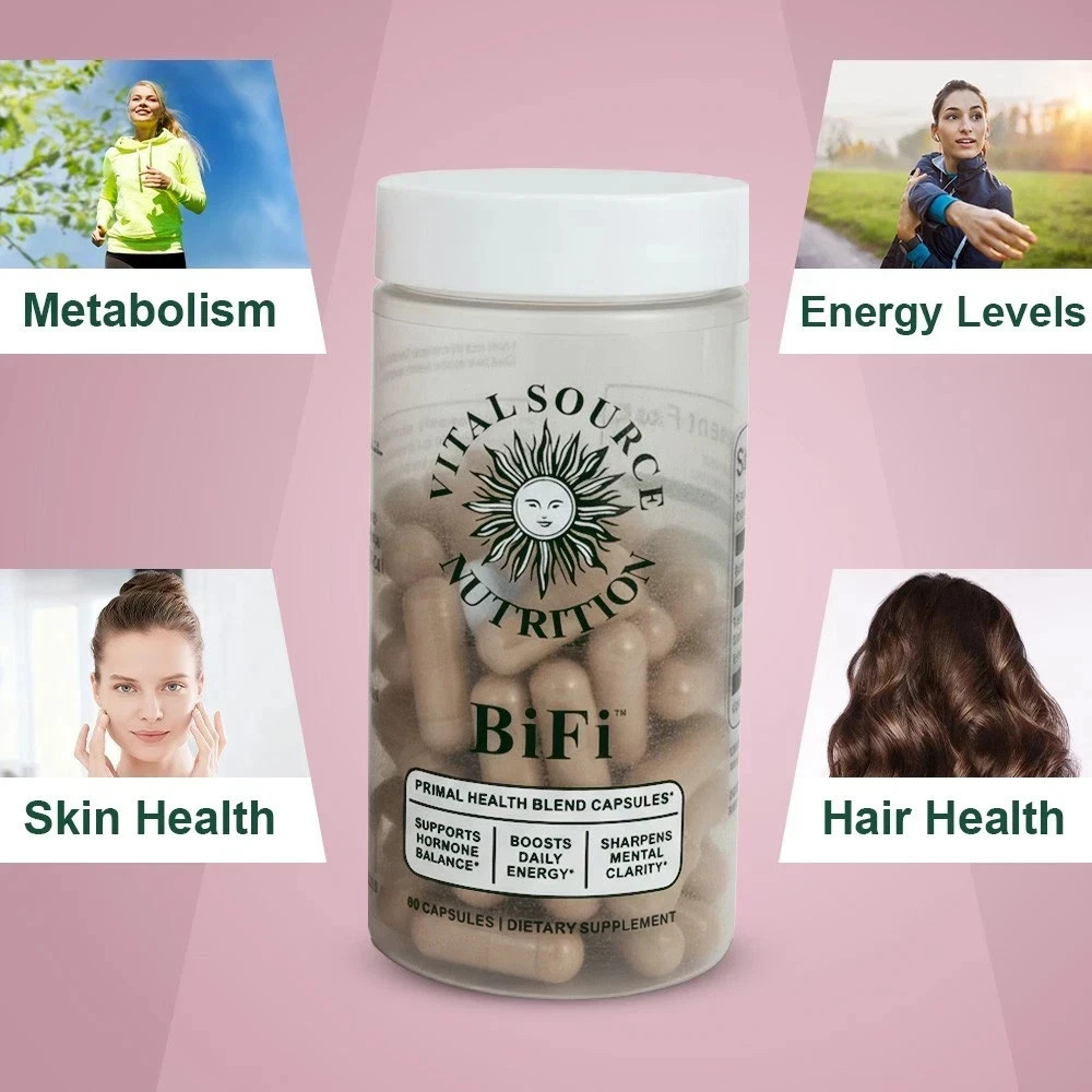 BiFi 60 Capsules Support Hormone Health Energy Stamina Clarity Women Supplement