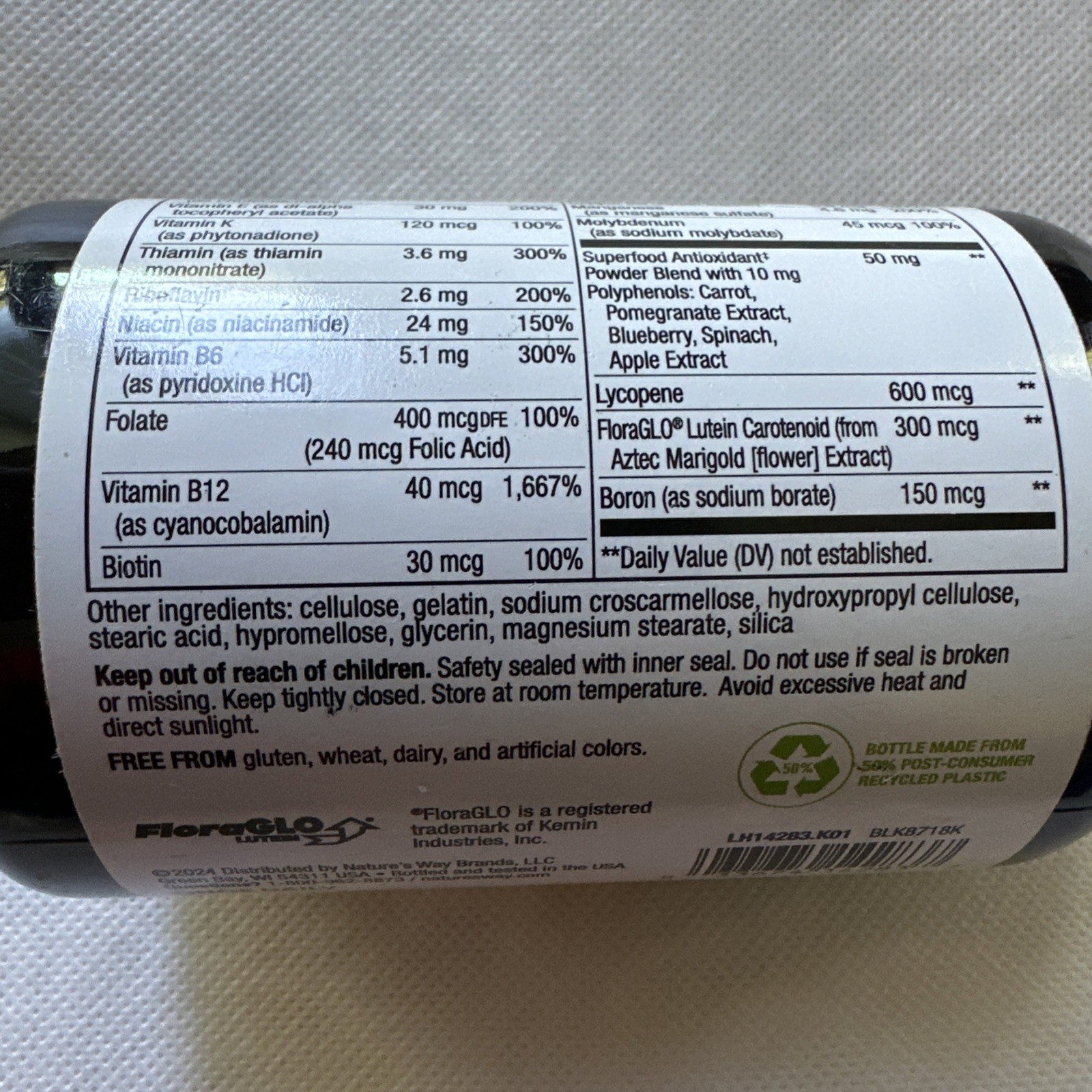 Nature’s Way Alive! Men’s 50+ Complete Multivitamin, 130-Tablets Exp 09/2026