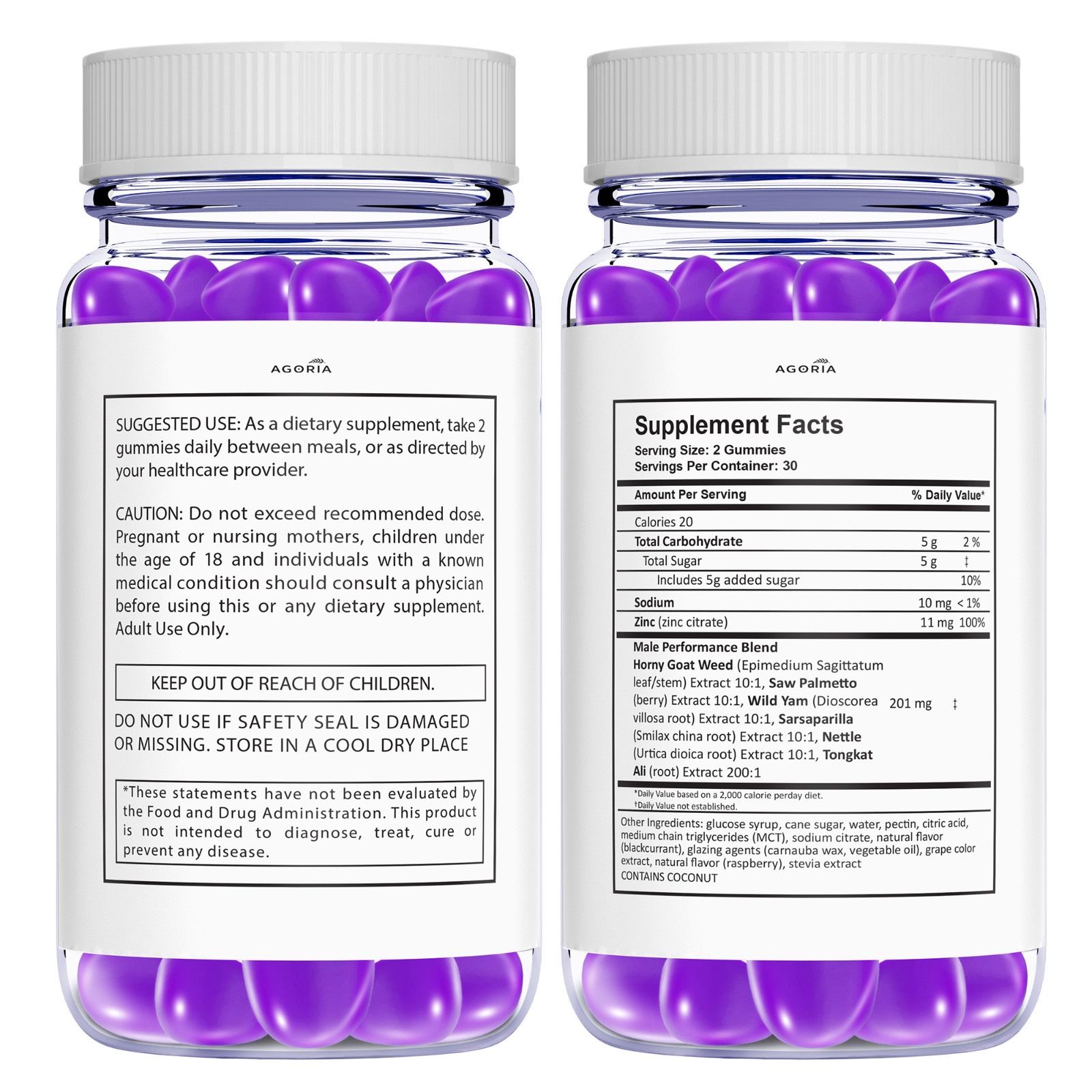 Erecpower Energy Management Multivitamin Health Supplement (180 Gummies) 3-Pack