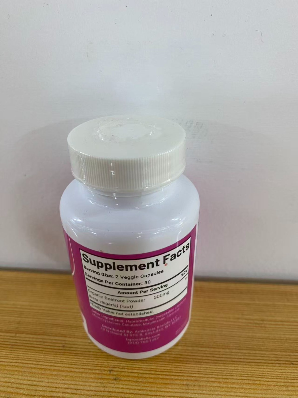 3PCS Rosabella Beetroot Dietary Supplement Capsules 60ct Athletic Performance