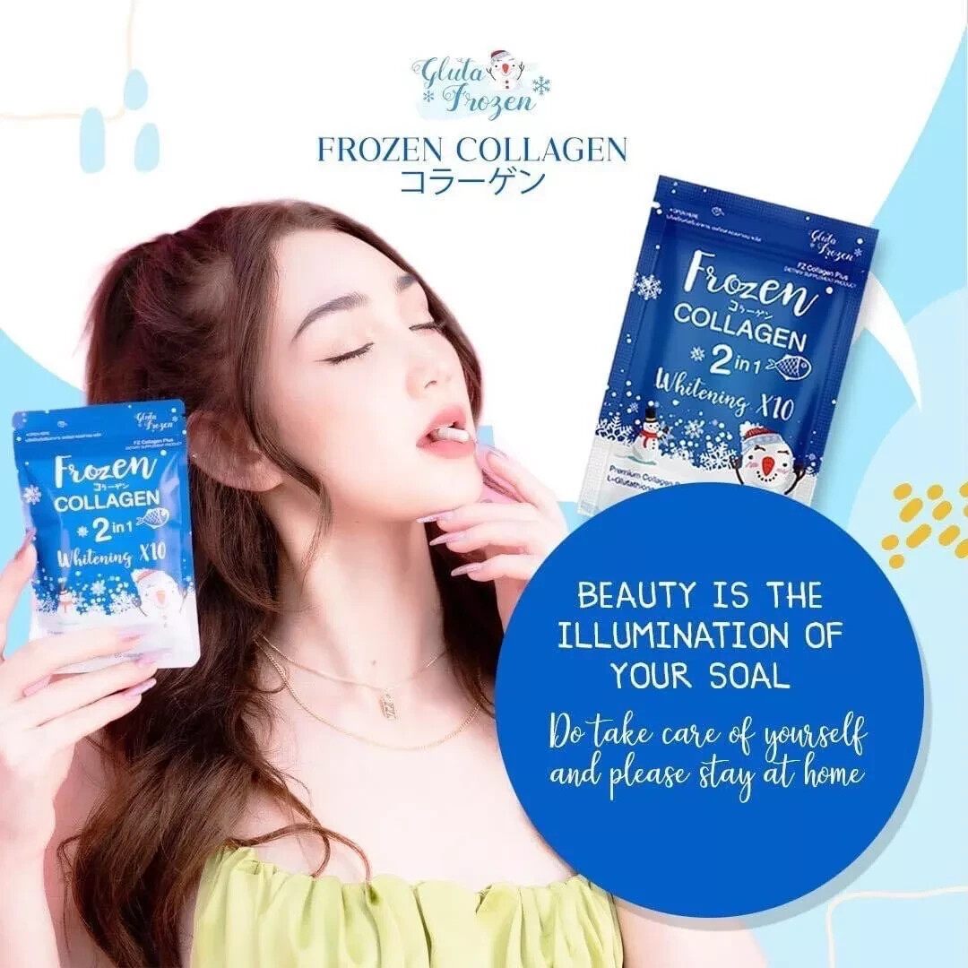 FROZEN COLLAGEN 2in1 Whitening 60capsules Authentic! US Seller