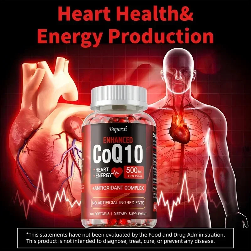 CoQ10 240pcs -Boost Energy Levels,Improve Blood Circulation,Support Heart Health