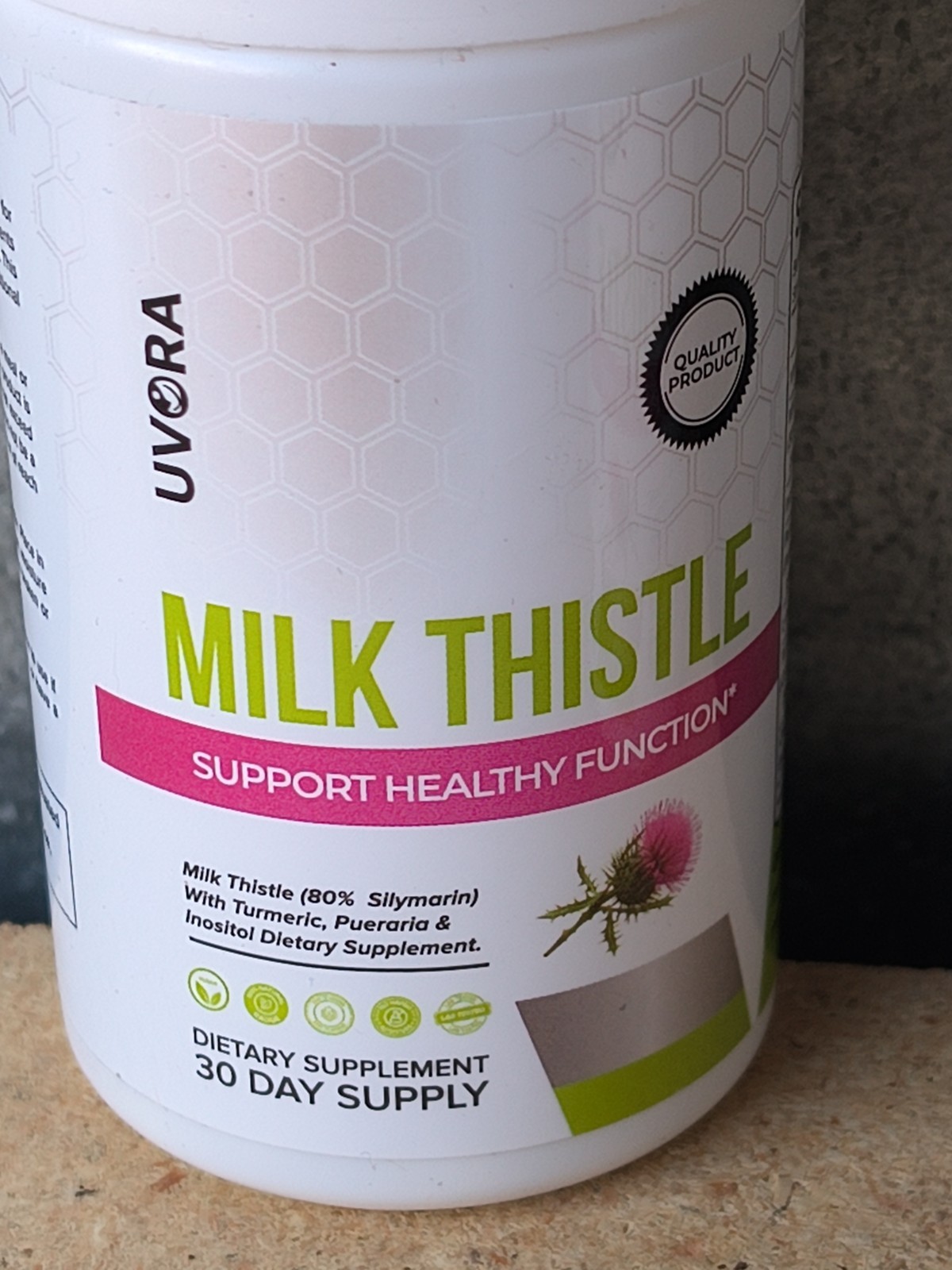 UVORA Milk Thistle Capsules 2 Pack Liver Support Detox Supplement