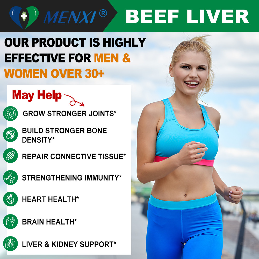 4500mg Grass Fed Beef Liver Capsules 100% Undefatted Premium Pasture-Raised