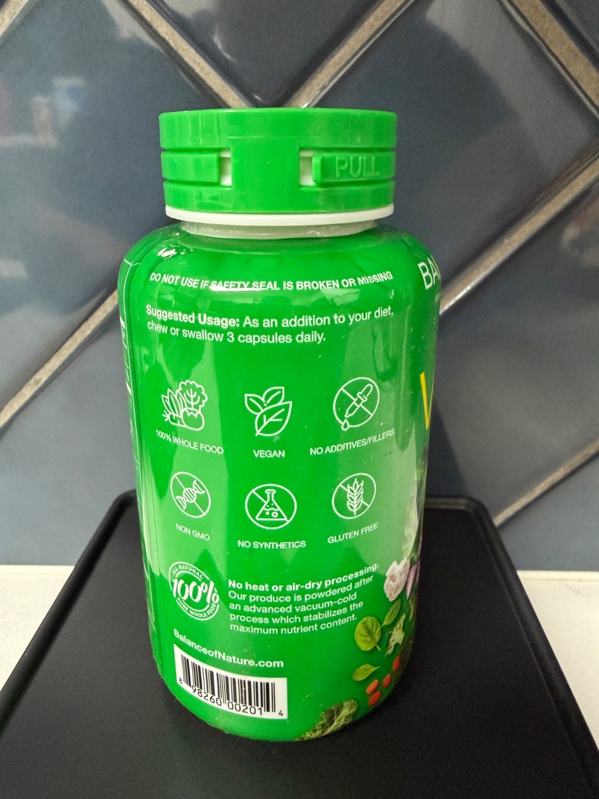 (2 Pack) Balance of Nature Fruits & Veggies Whole Produce Dietary Supplement