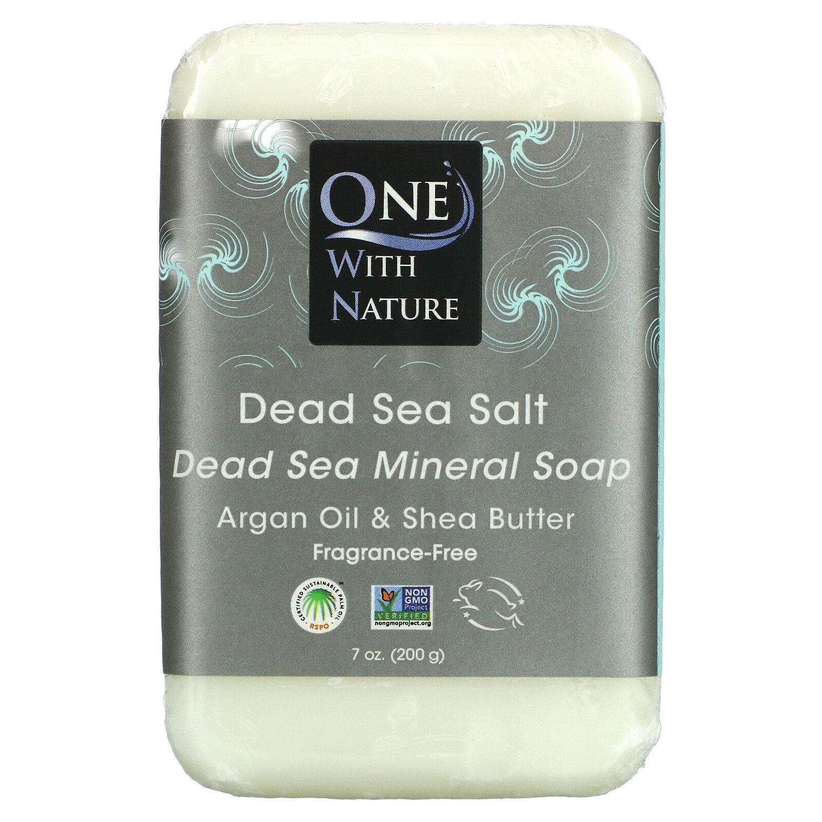 Dead Sea Mineral Bar Soap, Fragrance Free, 7 oz (200 g)