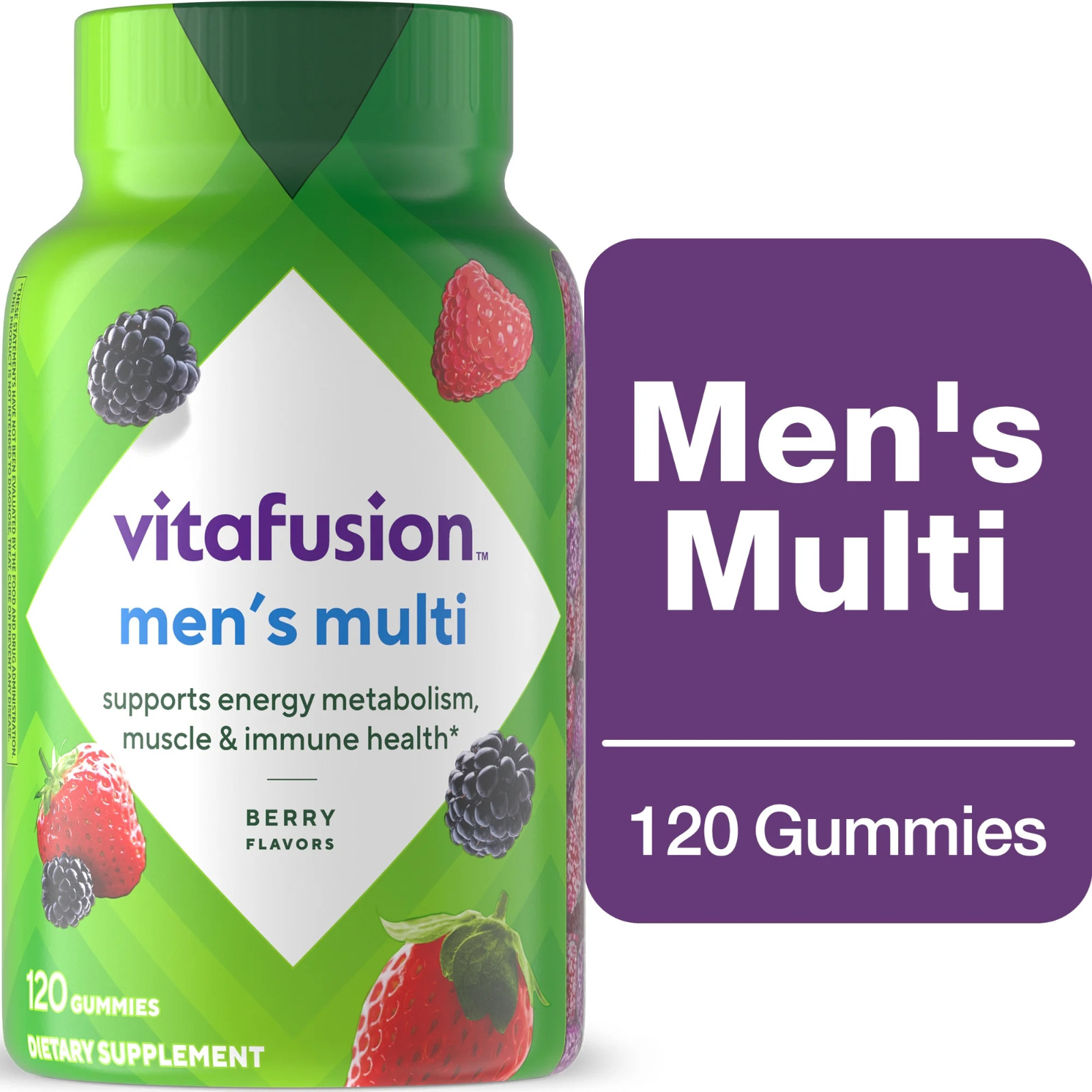 vitafusion Adult Gummy Vitamins for Men with 10% More Vitamins A, C, & E, 120 Ct