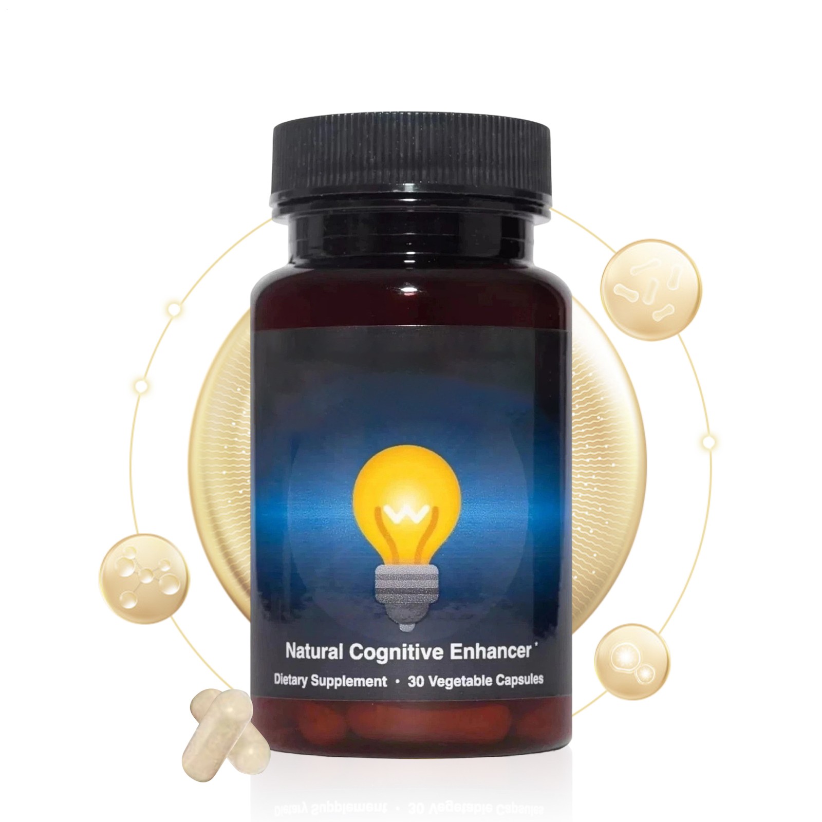 Capsules-Focus-Memory-Brain Cognitive RediMind Organic Enhancer 30 Health New