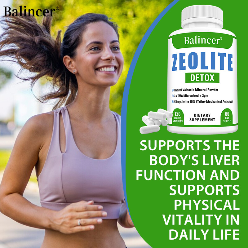 ZEOLITE DETOX Volcanic Mineral Powder Liver purification, detoxification Capsule