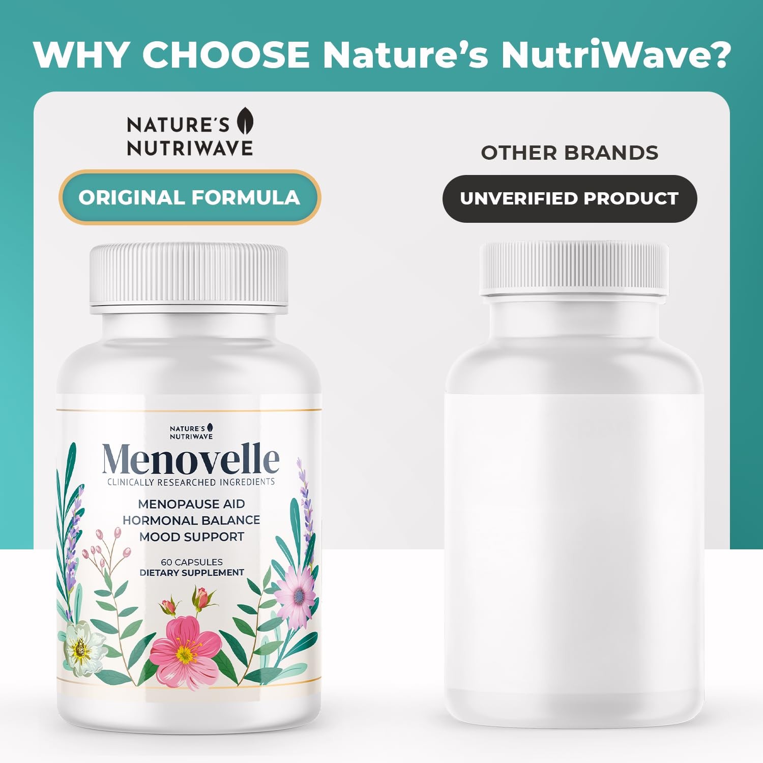 Nature’S Nutriwave Menovelle Capsules For Women Natural Daily Support Formula