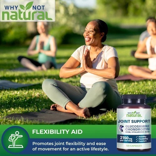 Joint Support Complex 2150mg – Glucosamine, Chondroitin,MSM for Knee&Hip Comfort