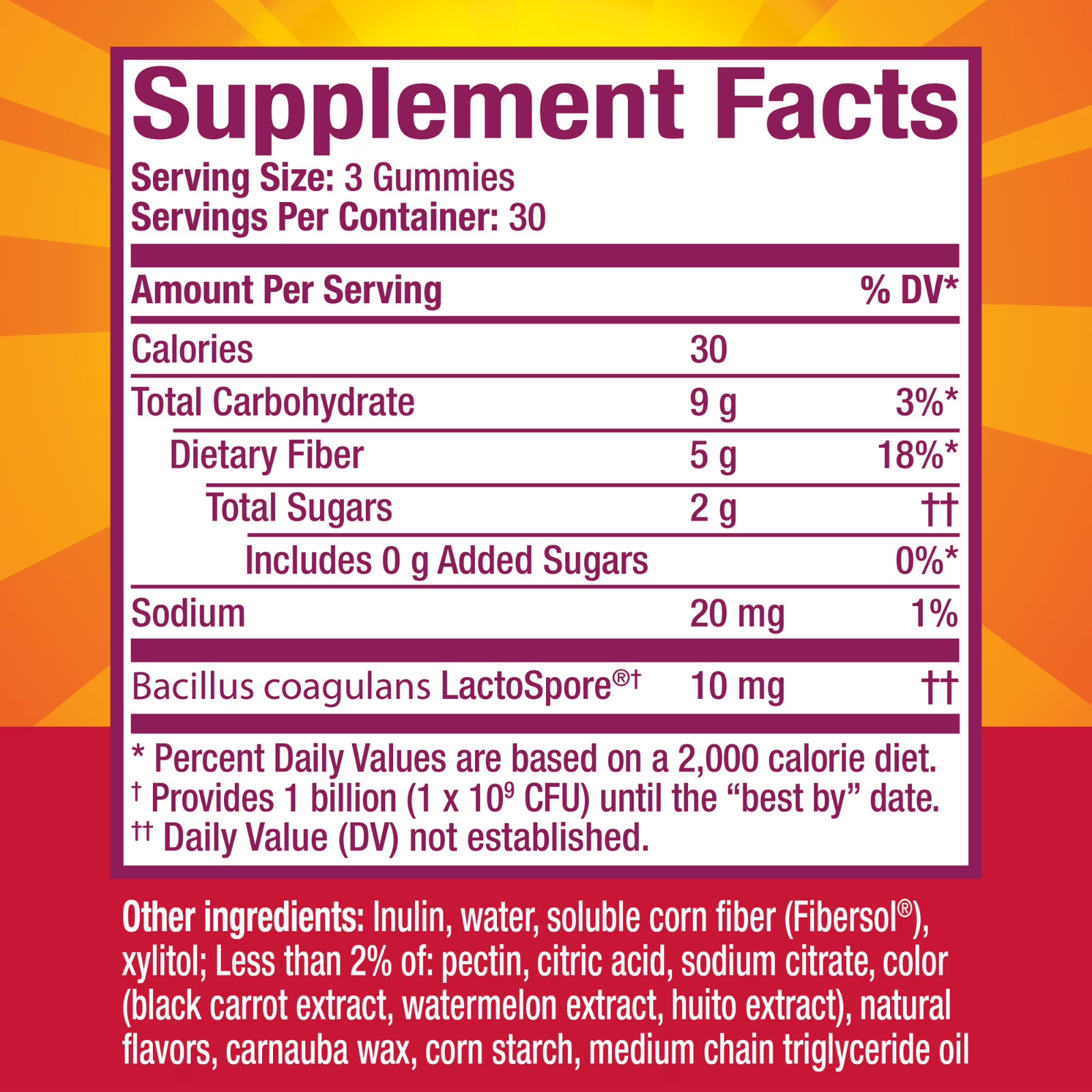 Metamucil Prebiotic Fiber Gummies, Strawberry Kiwi Blackberry Flavor, 90 Count