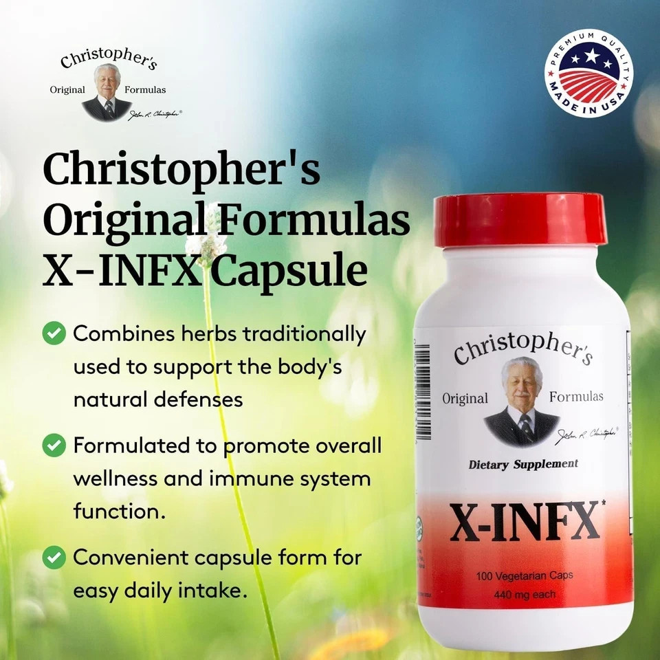 Christopher’s Original Formulas X-INFX Formula Natural Immune Support 100 Caps