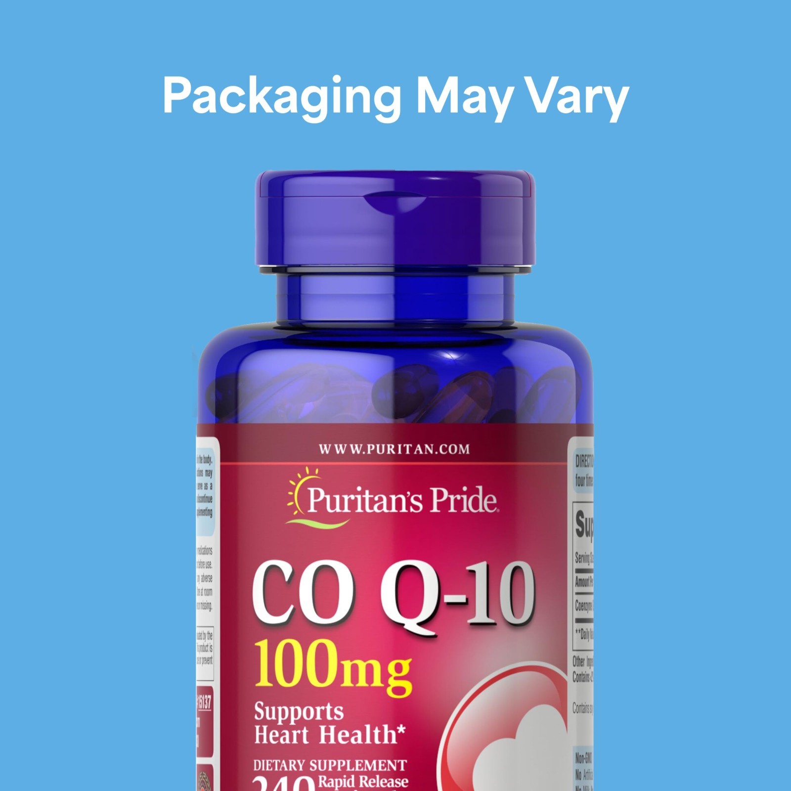 Coenzyme Q10 100mg – 240 Rapid Release Softgels for Heart Health & Energy Boost