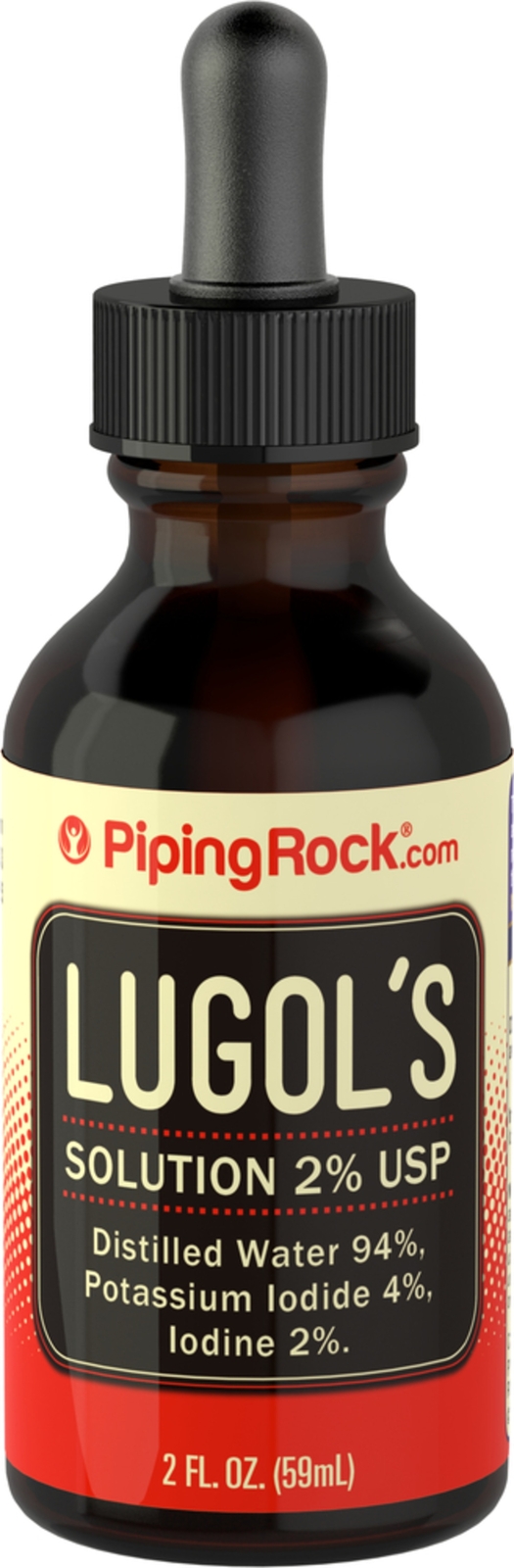Lugol’s Iodine (2%) Solution, 2 fl oz (59 mL) Dropper Bottle