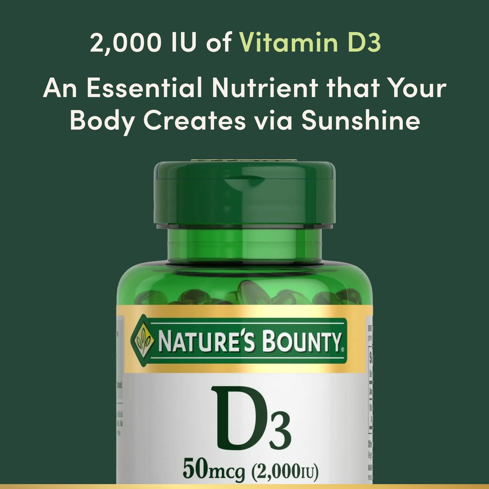 Vitamin D3 2000 IU 350 Count (Pack of 1)