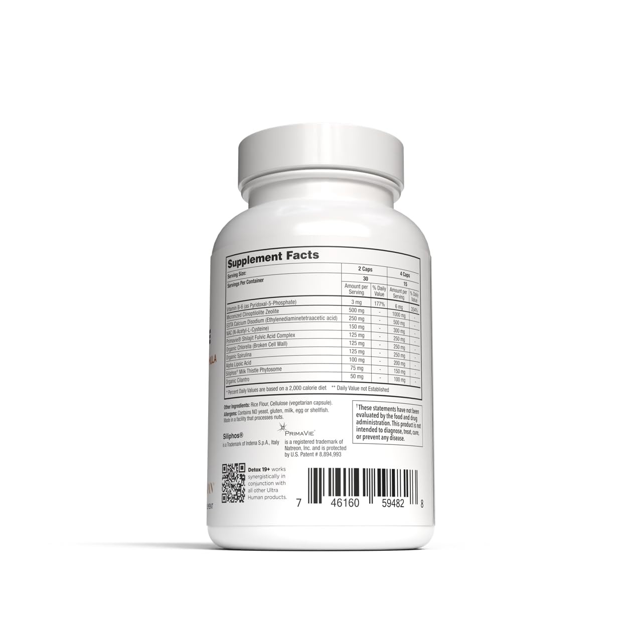 Ultra Human Daily Wellness Support – Heavy Metal Detox 1 Count (Pack of 60)