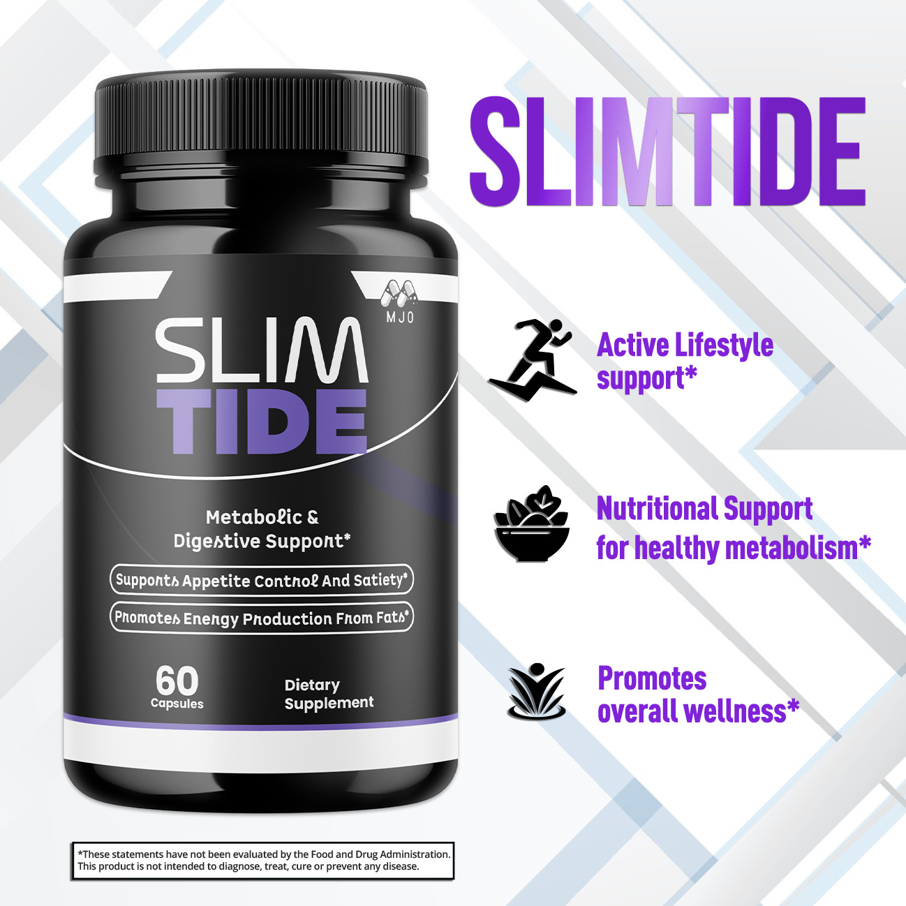 (1 Pack) Slimtide Advanced Weight Management Health Formula Slim Tide 60 Caps