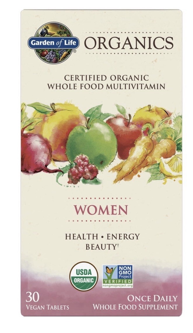 Garden of Life Organics Women Multivitamins – 30 Vegan Tabs..