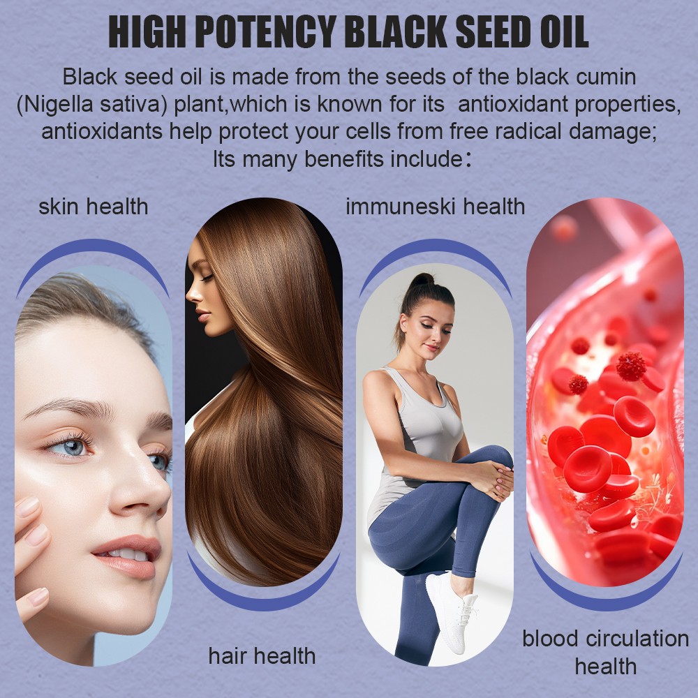 FIDERNIC Black Seed Oil 1000mg 60 Capsules Supplement