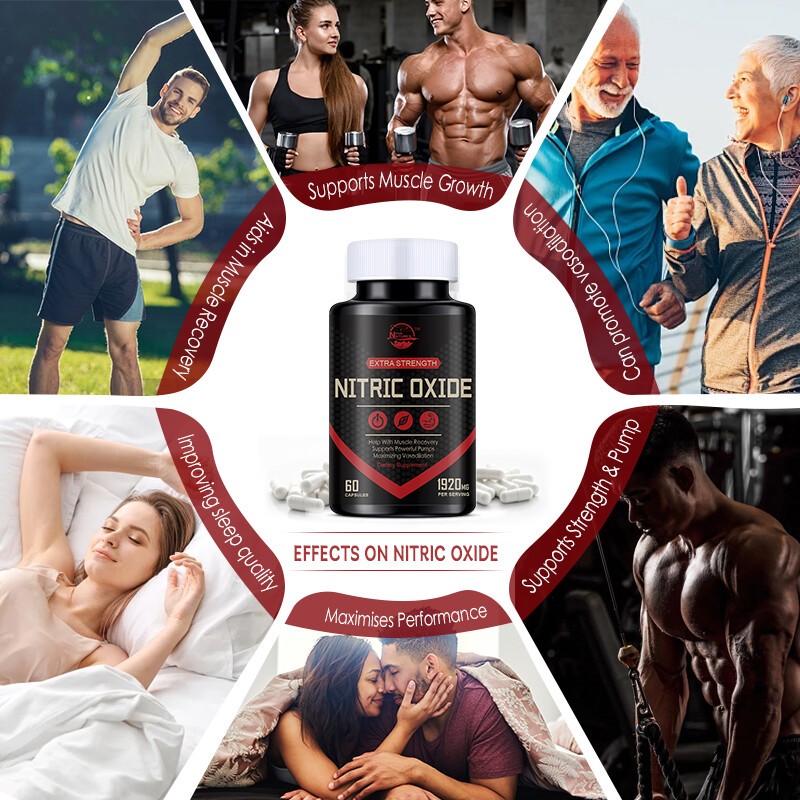 Nitric Oxide Capsules 1920mg | L Arginine & L Citrulline | Highest Potency USA
