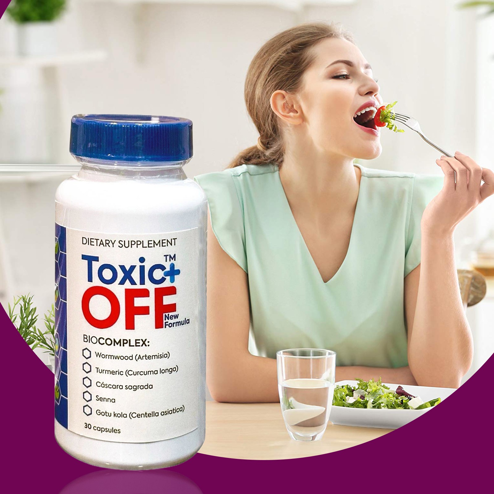 Off Toxic Plus 30 Capsules 1 Month Treatment New Improved Formula