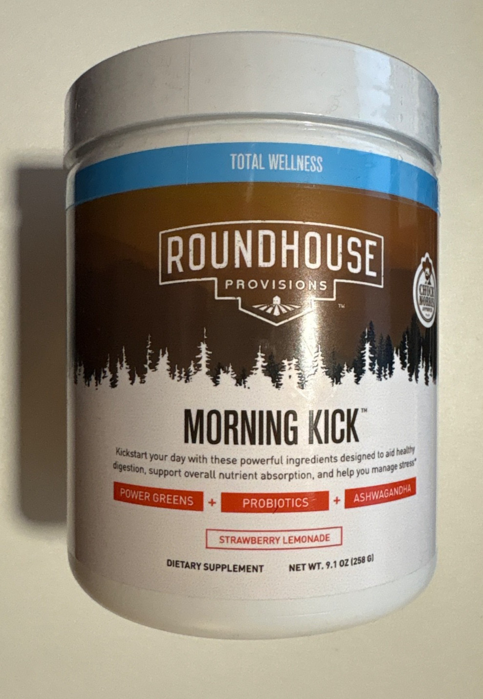 ROUNDHOUSE PROVISIONS MORNING KICK DIGESTIVE POWDER STRAWBERRY LEMONADE Ex 9/26