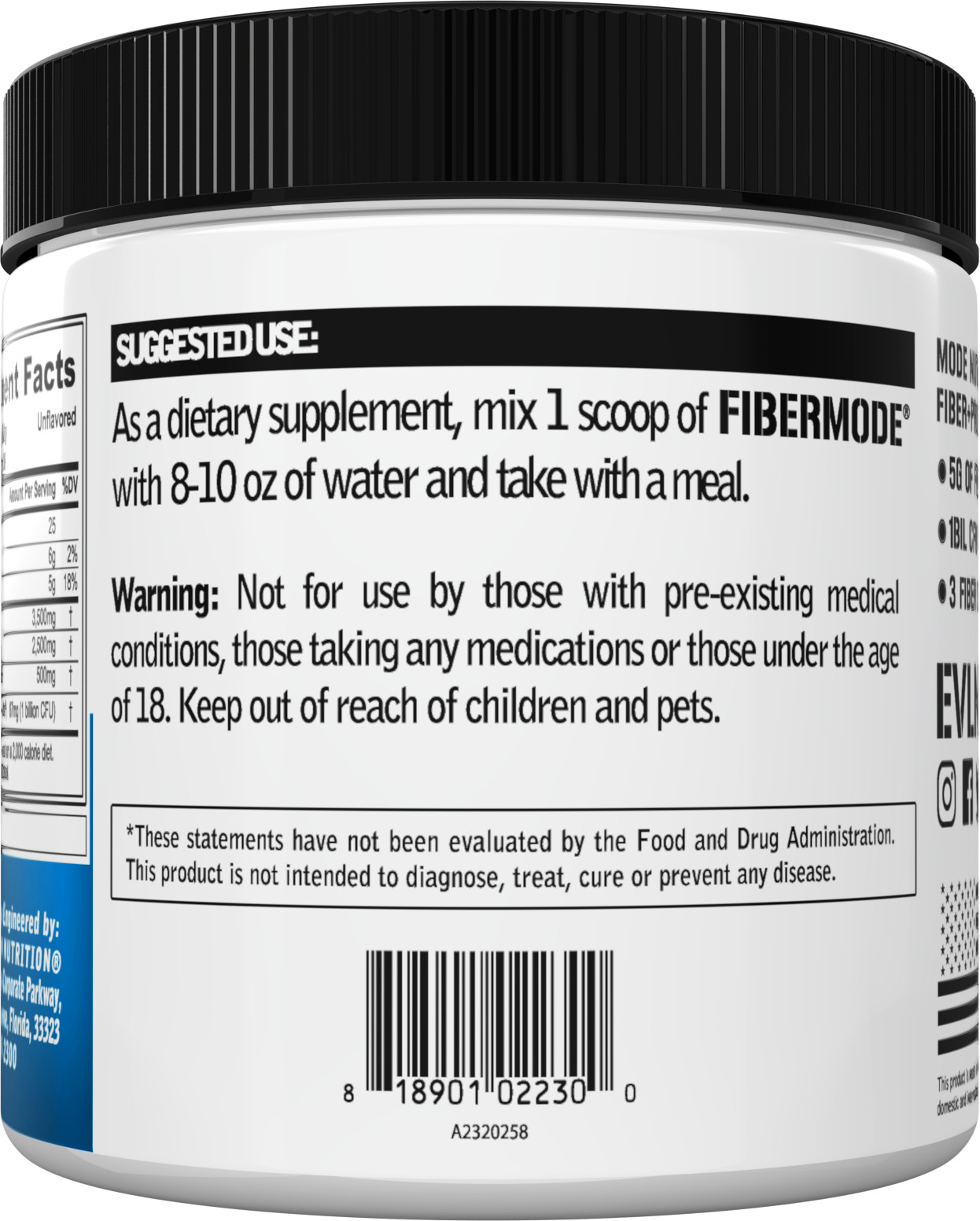 Evlution Nutrition FiberMode – Fiber + Probiotic – 30 Servings
