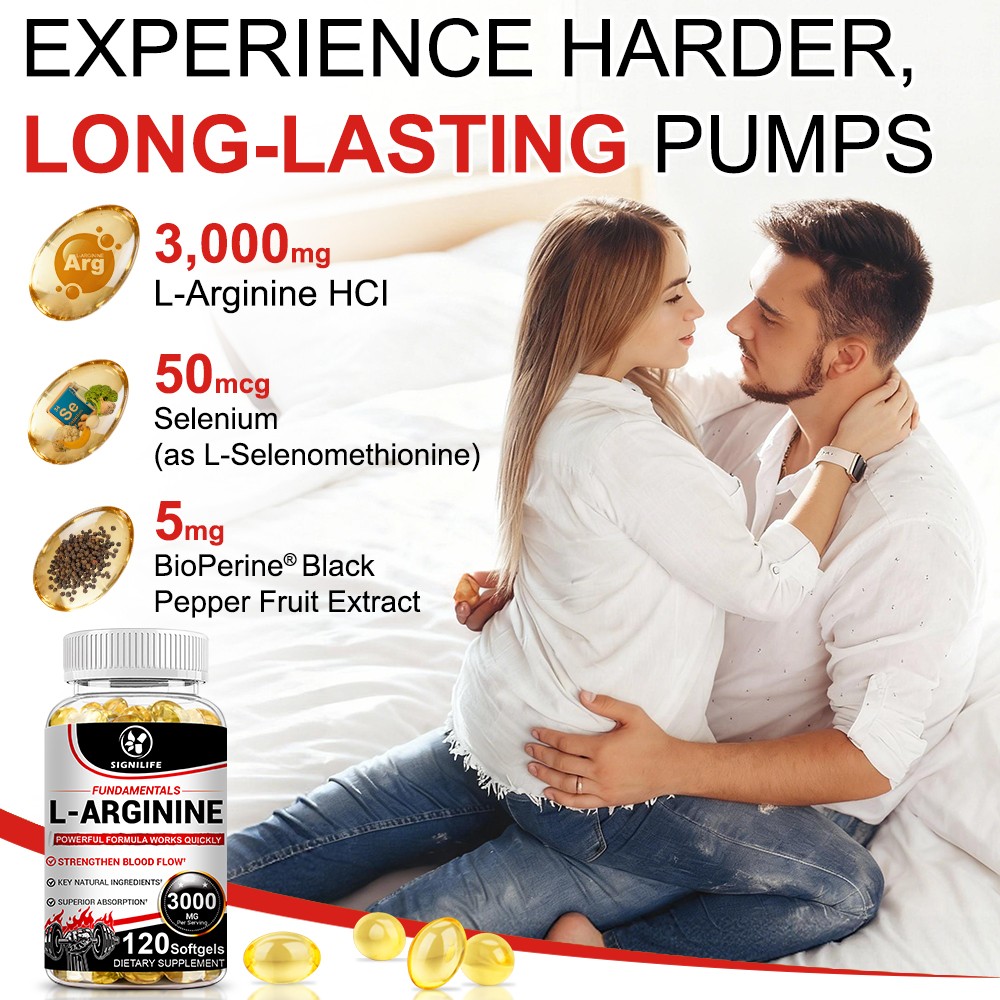 Nitric Oxide Booster L-Arginine, L-Citrulline 3000mg 120 Caps HIGHEST POTENCY