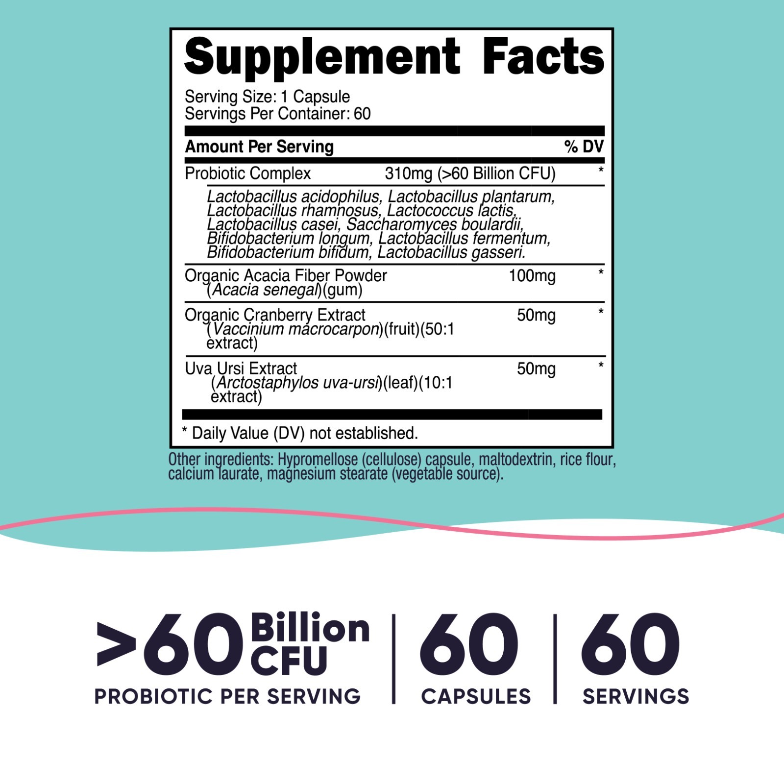Nutricost Probiotic Complex for Women 60 Billion CFU, 60 Capsules