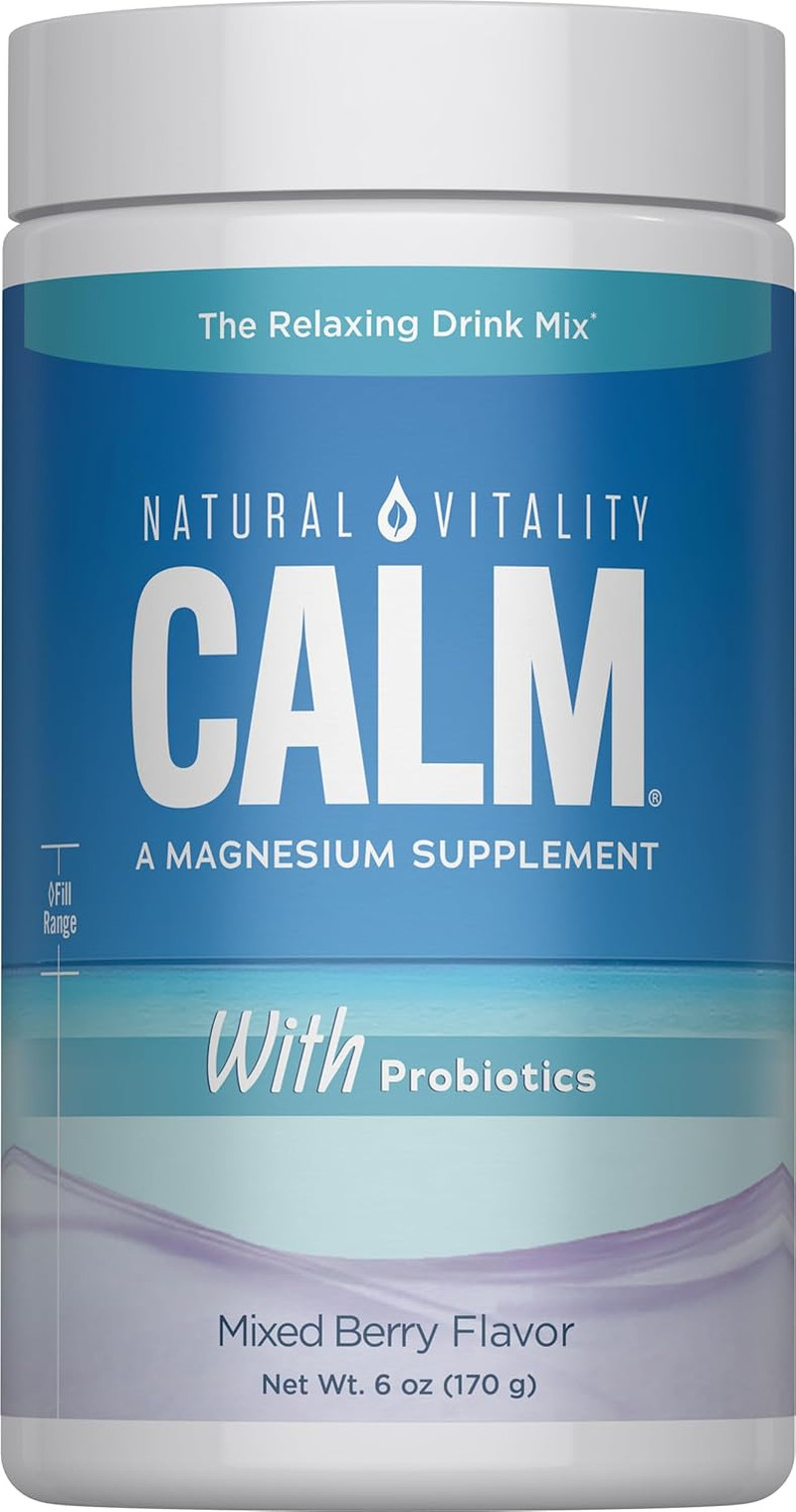 Natural Vitality Calmful Gut Powder, Probiotics Enzymes, Wildberry, 6oz