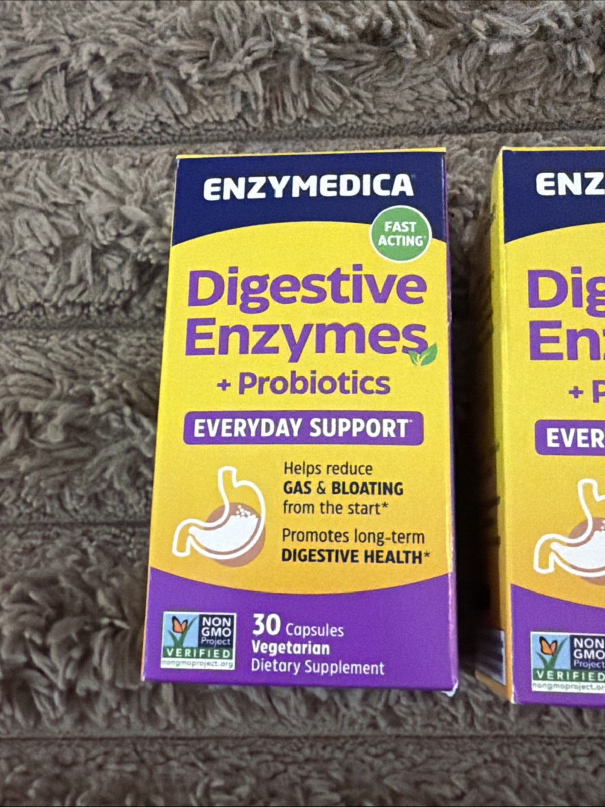 (2) Enzymedica Digestive Enzymes + Probiotics (30 Capsules Each) Exp: 11/27