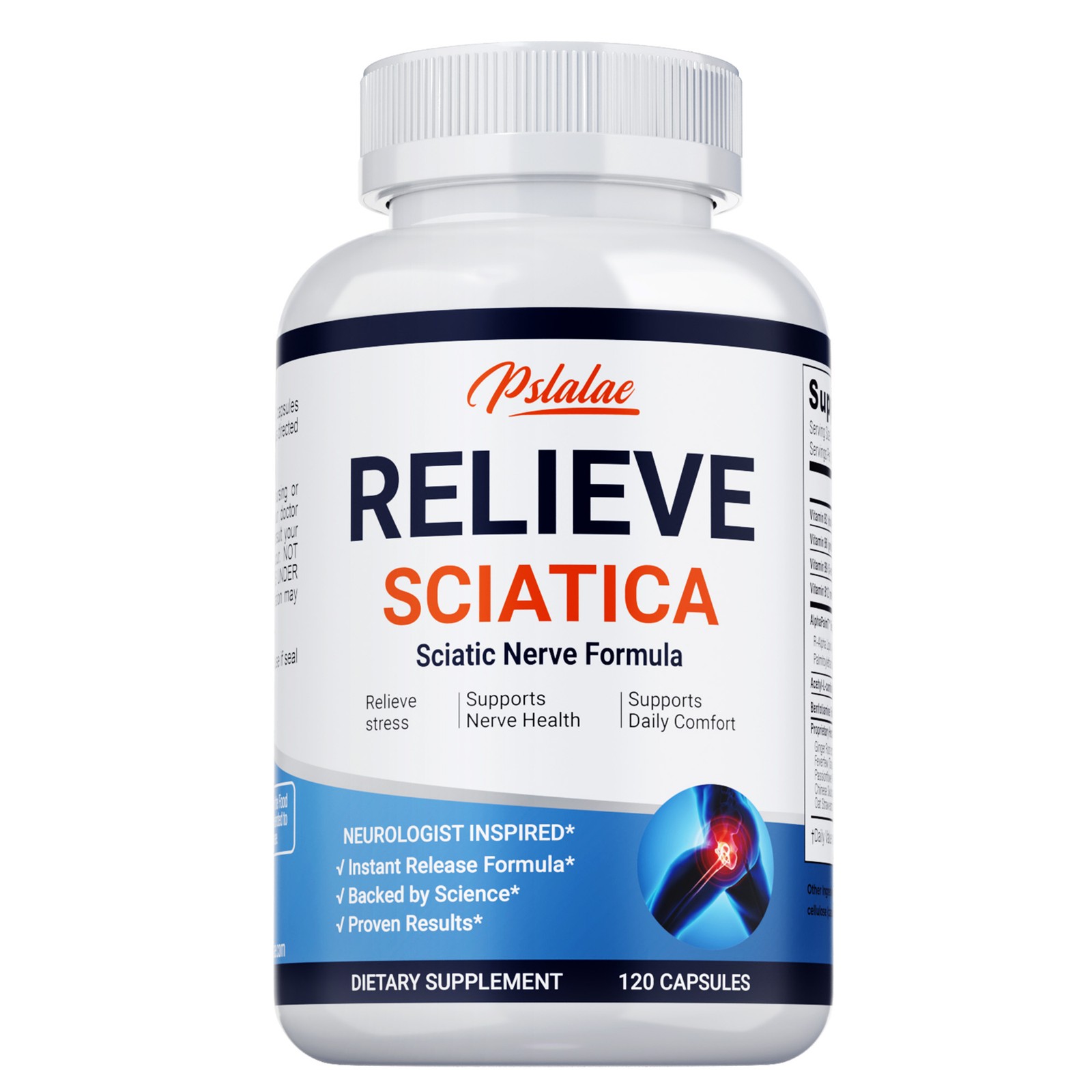 Relieve Sciatica – R-ALA – Natural Nerve Formula, Pain Relief, Anti-inflammatory