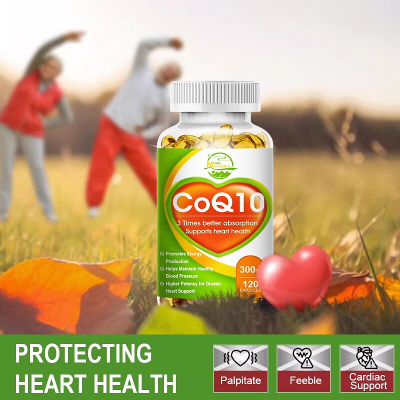 Nature’s Live CoQ10 Softgels- Supports Heart Health Non-GMO, 300mg, 120 Capsules