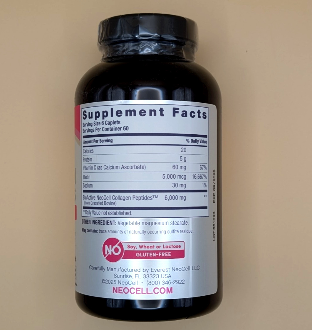 NeoCell Super Collagen + Vitamin C and Biotin Tablets ( 360 ct ) 08/2028