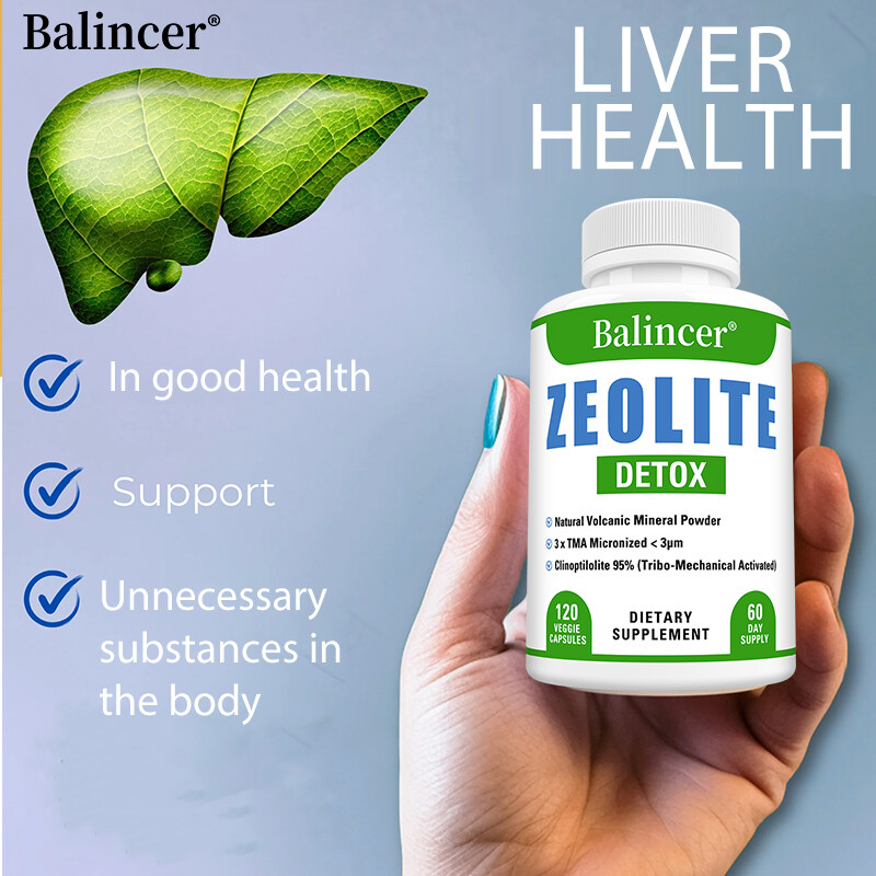 ZEOLITE DETOX Volcanic Mineral Powder Liver purification, detoxification Capsule