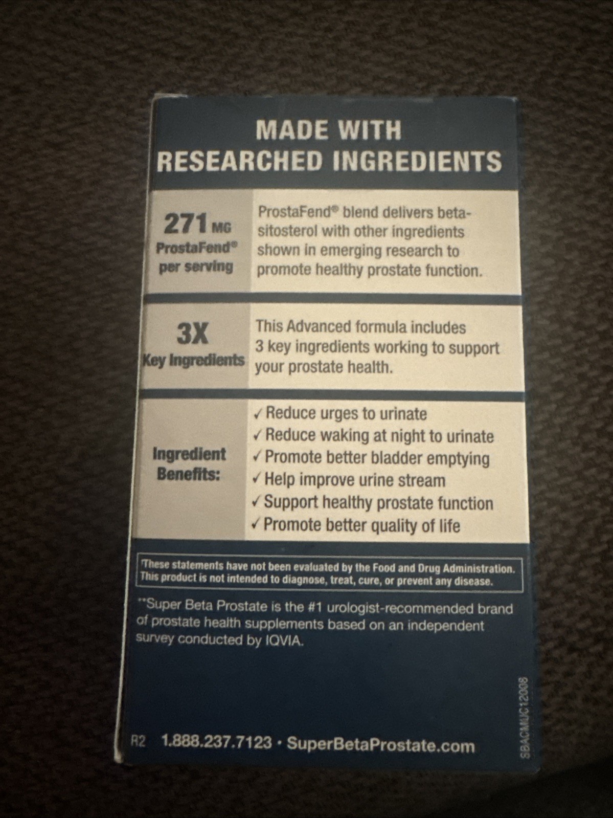 Super Beta Prostate Advanced 120 Caplets Exp 06/2027 100% Authentic New Sealed