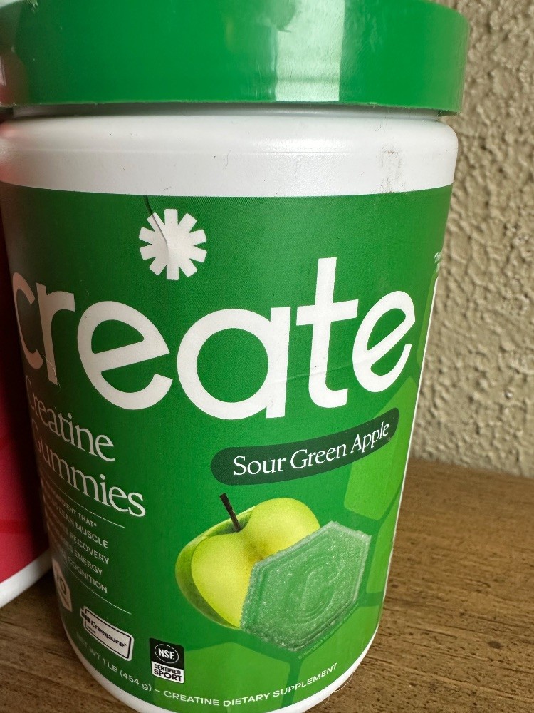 Create Creatine Gummies 5-Pack Bundle 90ct Each Watermelon Orange Raspberry Cher