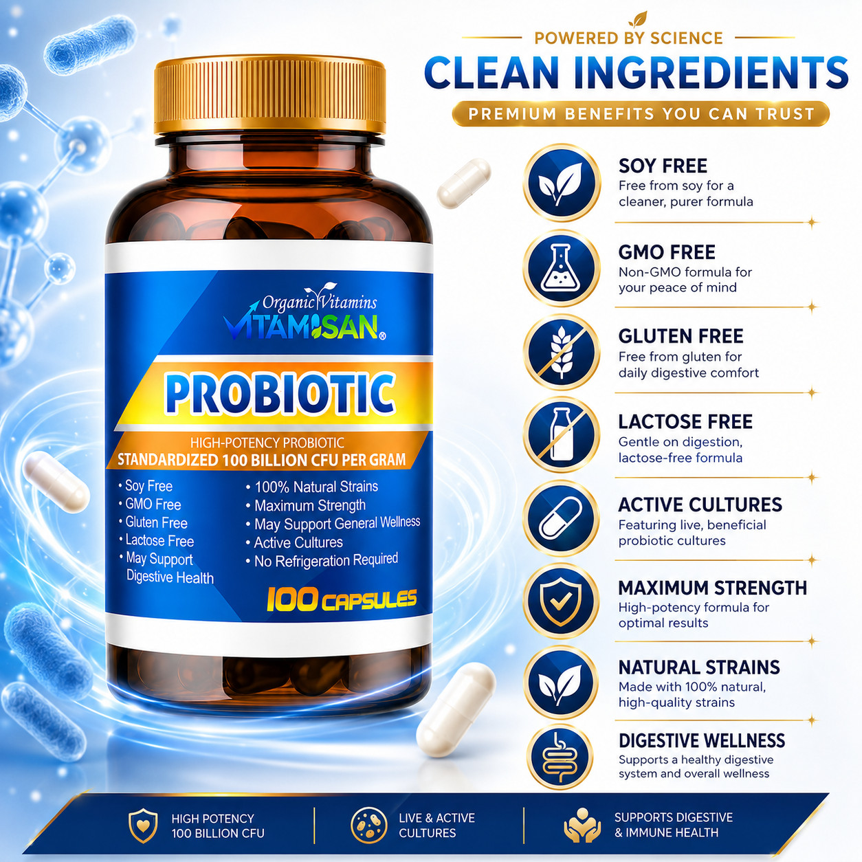 3 ULTRA PROBIOTIC 100 Billion CFUs 300 capsule NOW ULTIMATE FLORA PRIMAL NATURAL