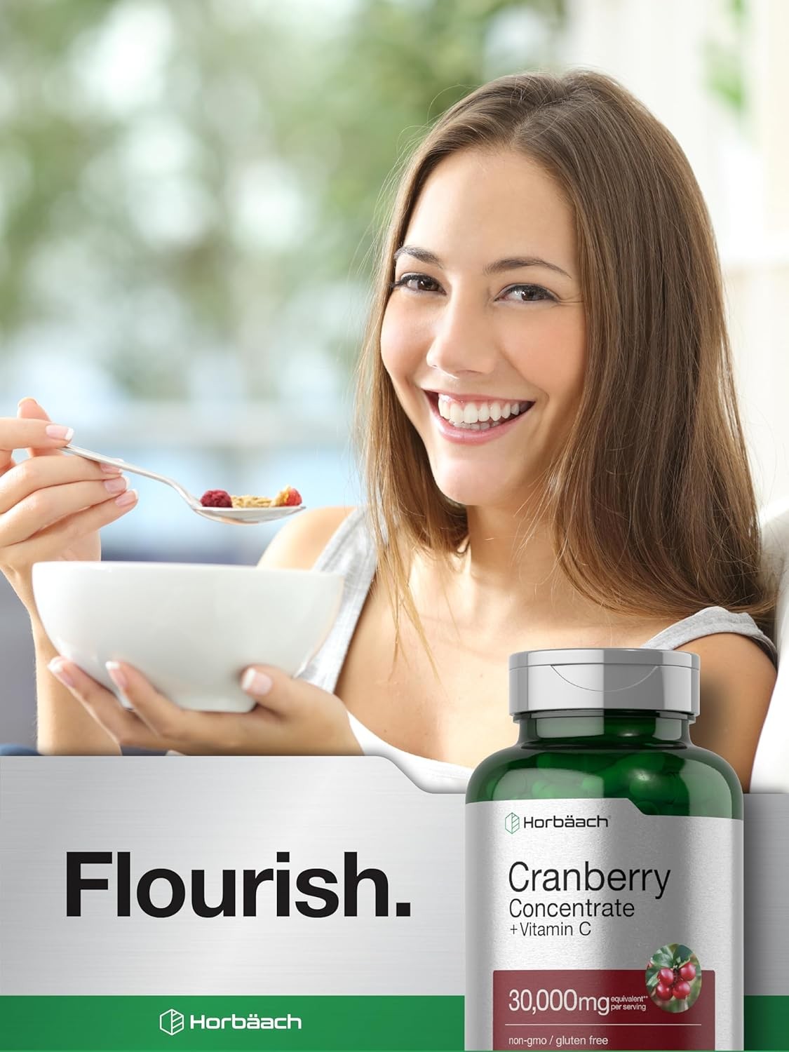 Cranberry Pills | 150 Capsules | 30,000 mg + Vitamin C | by Horbaach