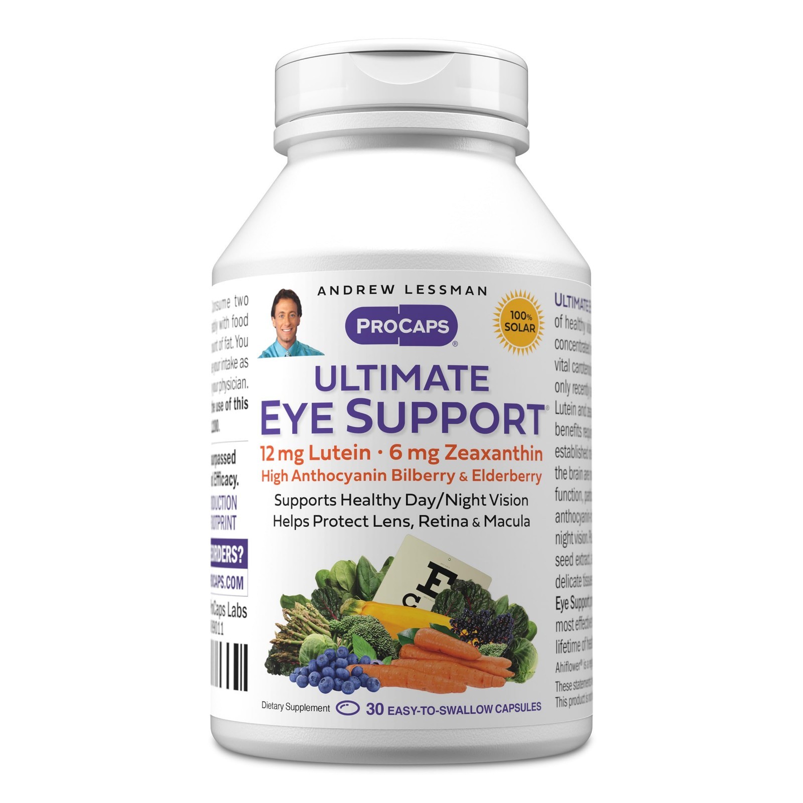 Ultimate Eye Support Softgels – 12mg Lutein, 6mg Zeaxanthin, Bilberry – Eye Heal