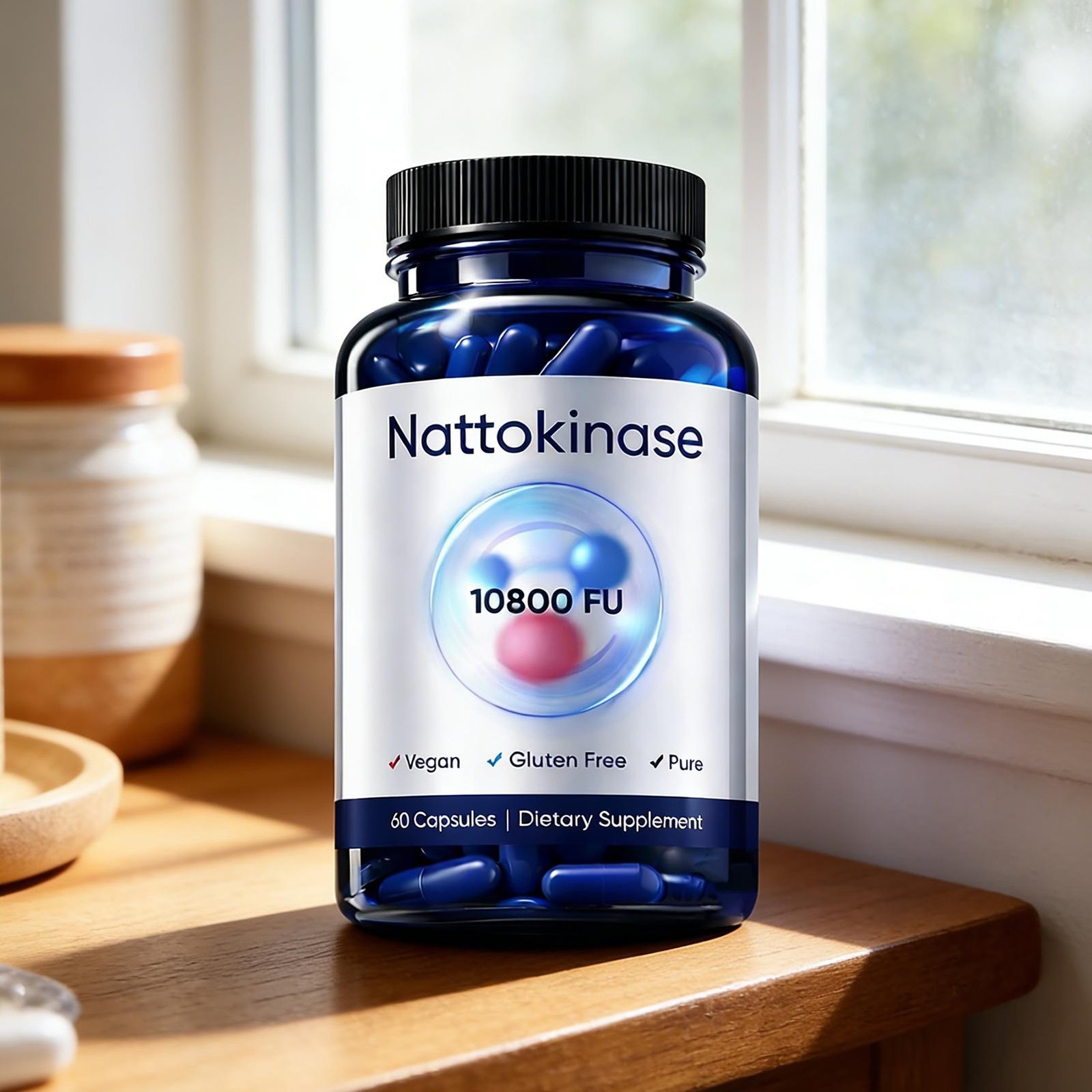Supplement Nattokinase – 10800 FU Enhanced Health Booster Nutrition 60pcs/box