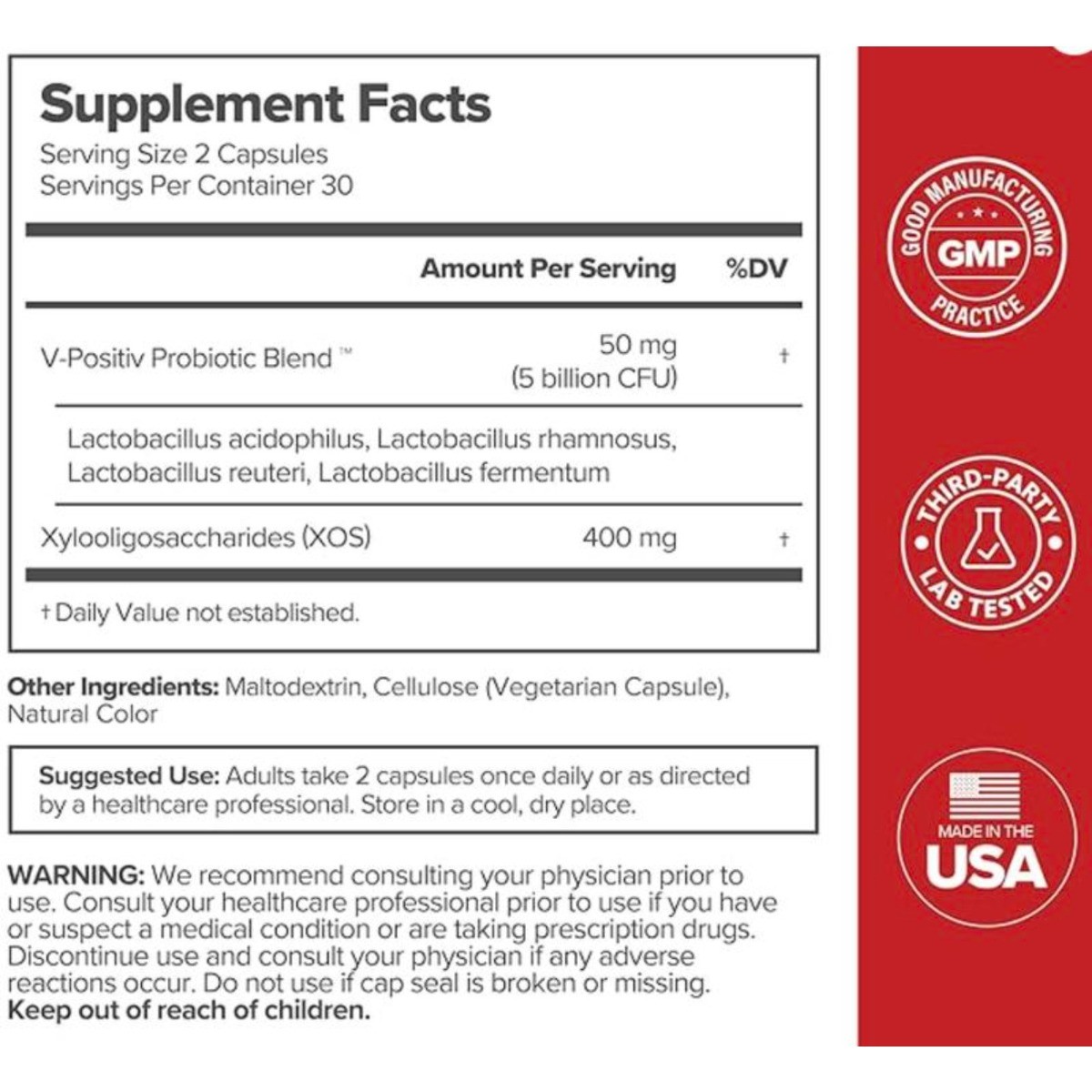 URO Feminine Probiotics 60 Caps | Prebiotic Probiotic Blend Designed for pH & Fr