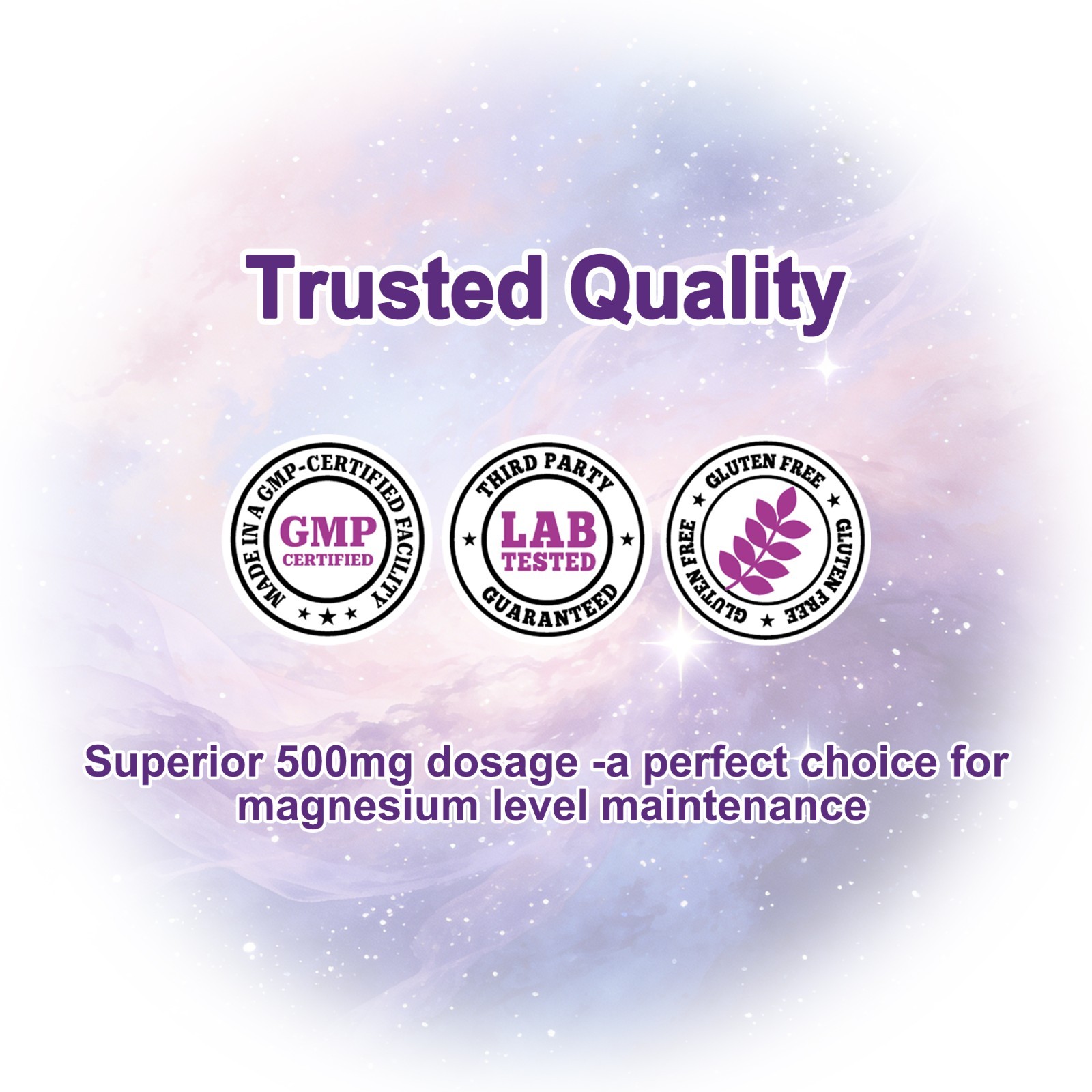 Magnesium Glycinate 500mg 240 Capsules – High Absorption Magnesium Supplement