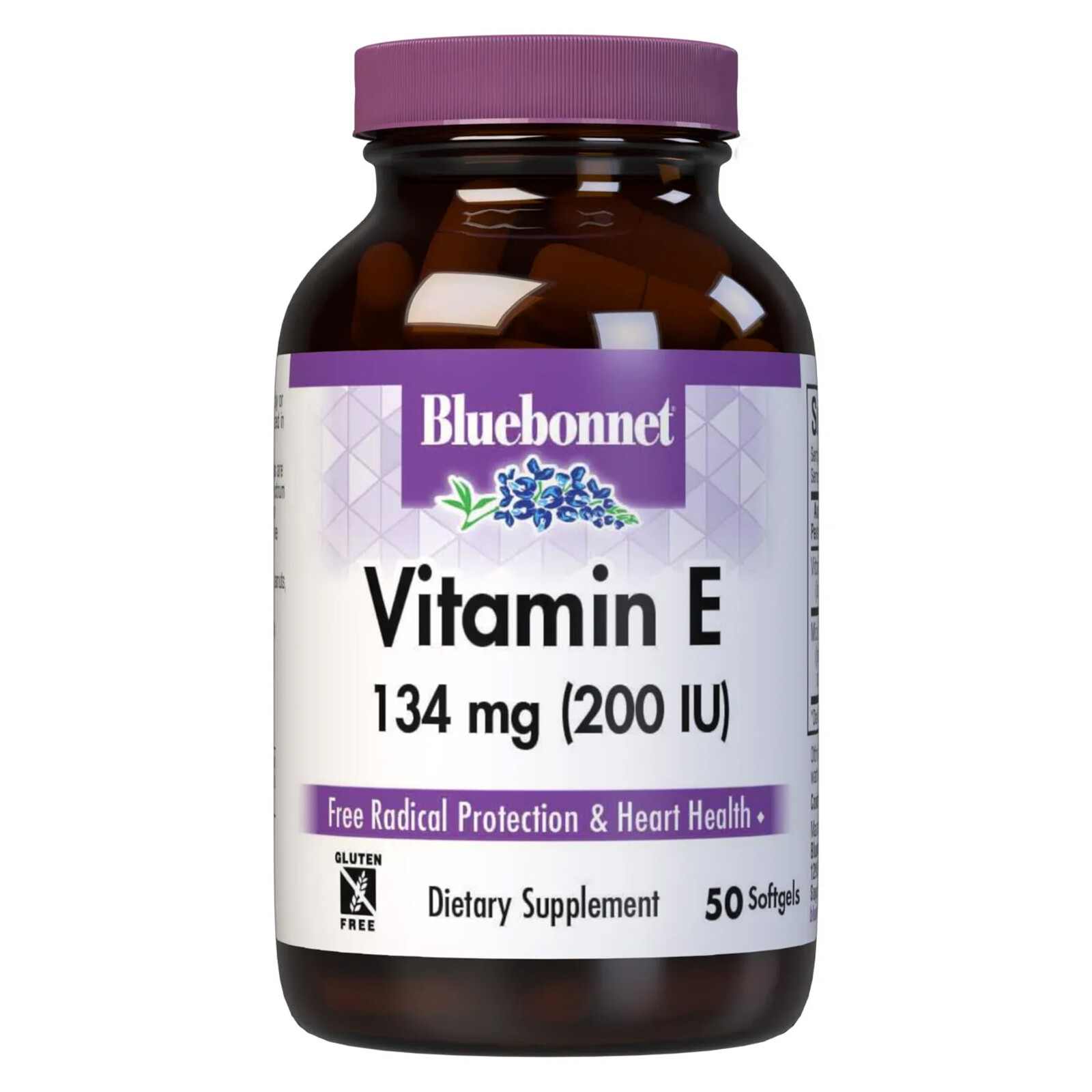 Bluebonnet Vitamin E 134 Mg (200 Iu) Mixed 50 Softgels, Heart Health