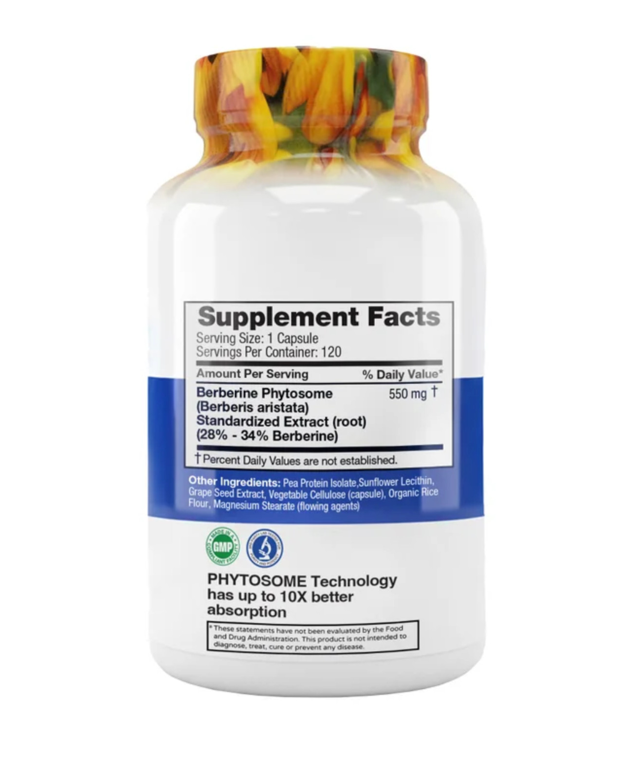 Feel Good Superfoods Berberine Phytosome 550mg 120 Count Exp: 01/28 FRESH !